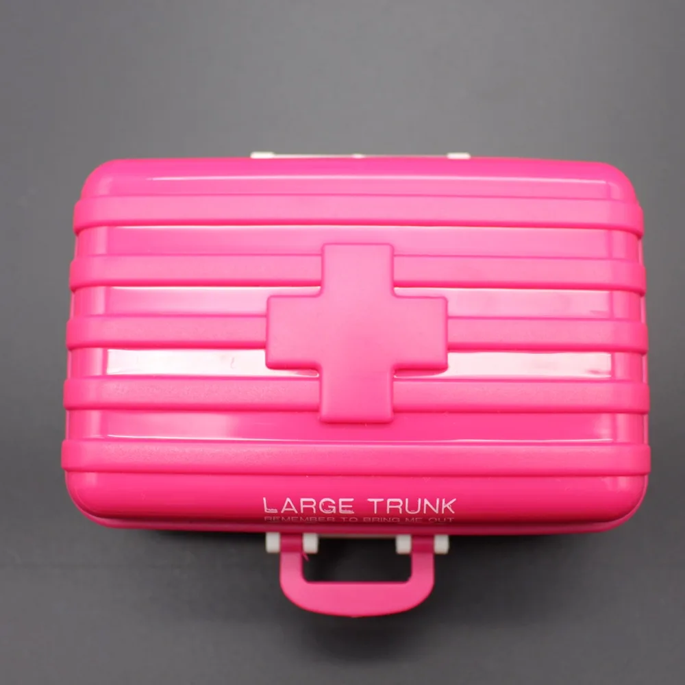 Творческий Портативный Пластиковые Таблетки Диспенсер Небольшой Путешествия