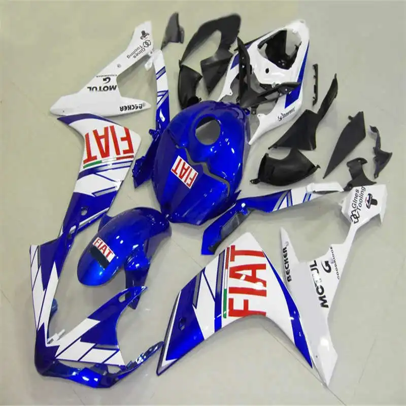 Комплект для YZFR1 07 08 YZF R1 2007 2008 YZF1000 обтекатели комплект+ синий белый черный обтекатели комплект высокого качества мотоциклетные обтекатель