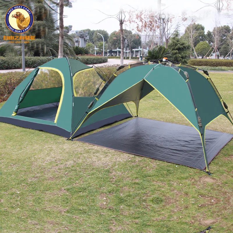 На открытом воздухе 3 4 человек двойной слой автоматическая палатка