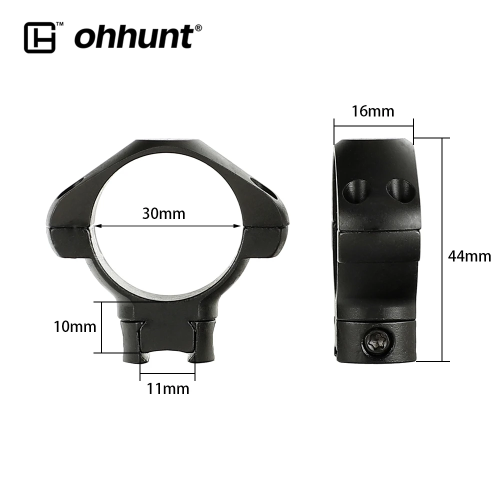Ohhunt 25 4 мм или 30 диаметр стальной прицел для охотничьей винтовки кольцо Маунт