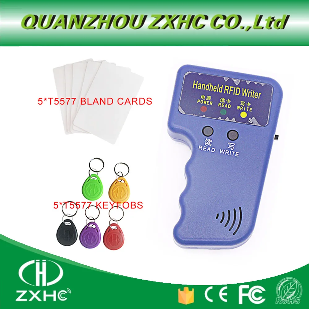 Ручные идентификационные карты 125 кГц RFID копировальный аппарат для T5577 EM4305 + 5T557CARDS