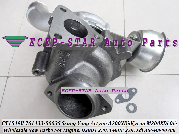 Бесплатная доставка GT1549V 761433 0003 0002 6640900780 6640900880 для SSANG YONG Actyon A200XDi Kyron M200XDi 2.0Xdi D20DT|yong