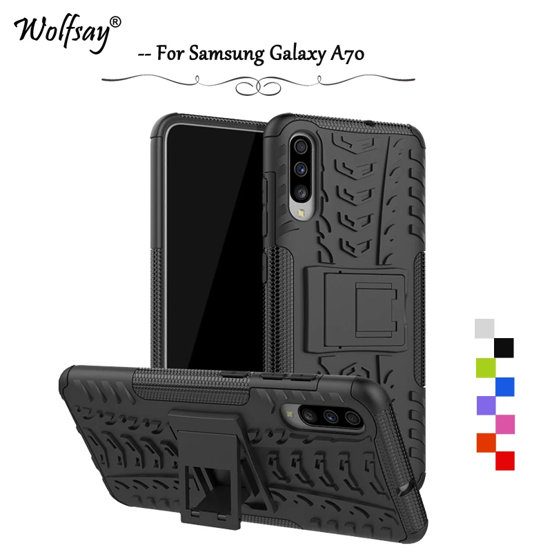 Для samsung Galaxy A70 чехол противоударный защитный резиновый жесткий для телефона