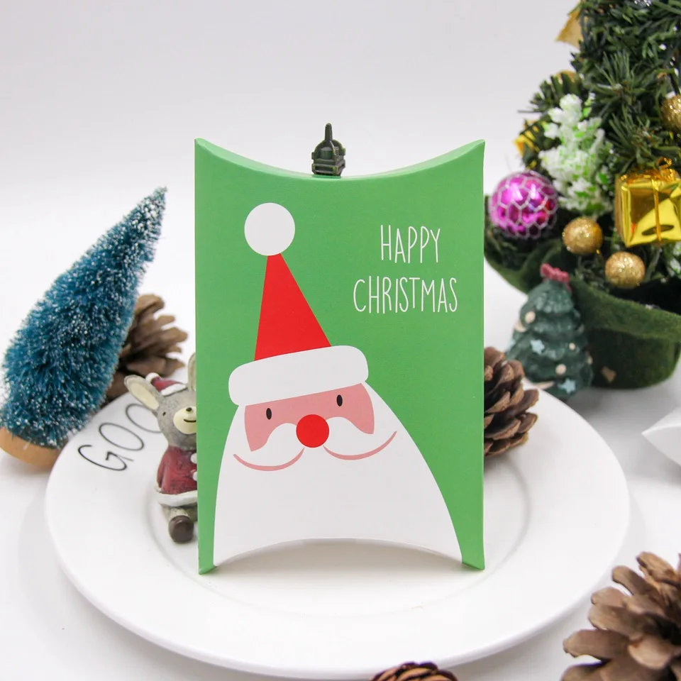 1PC Santa Claus 1 набор оленей и Санта-Клауса, рождественские подарочные коробки для конфет, упаковочные коробки для гостей, Подарочная сумка для рождественской вечеринки, Подарочный декор для детей - Цвет: 1PC Santa Claus