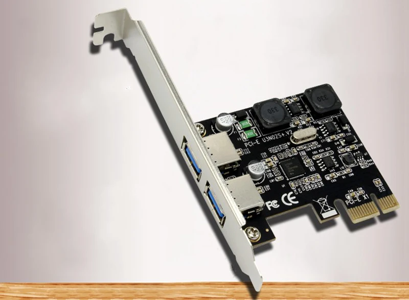 Адаптер для карты USB PCI Express адаптер с 2 портами 3 0 Супер Скоростной концентратор 5