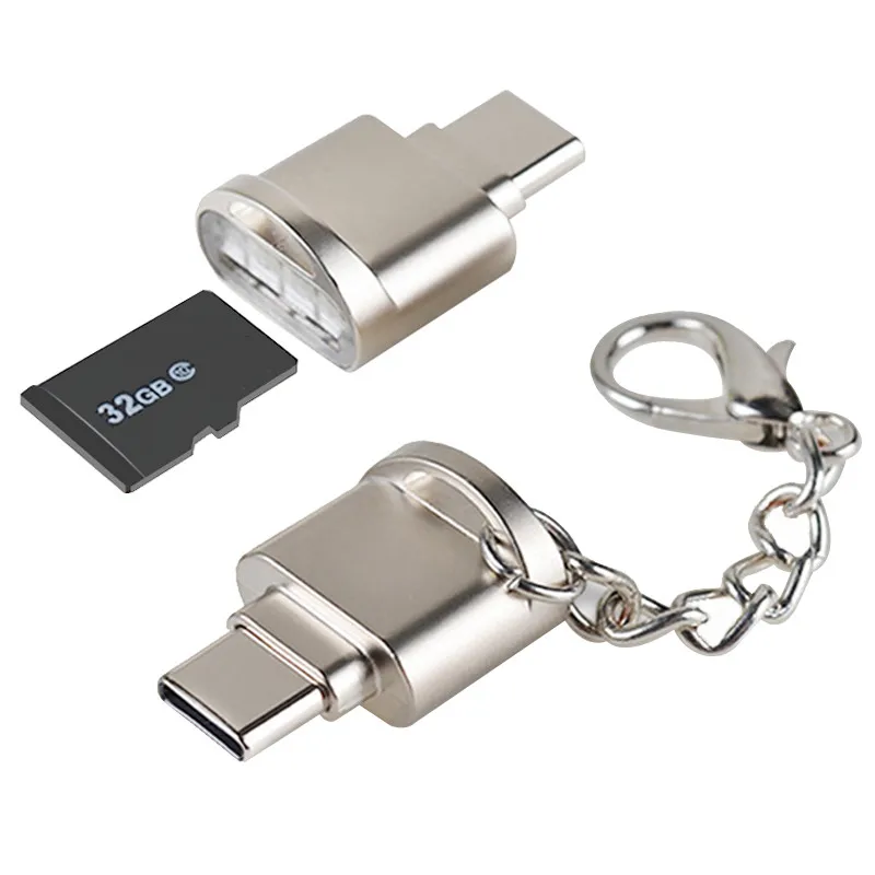 Портативный OTG адаптер Type C устройство для чтения карт памяти Micro SD с устройством