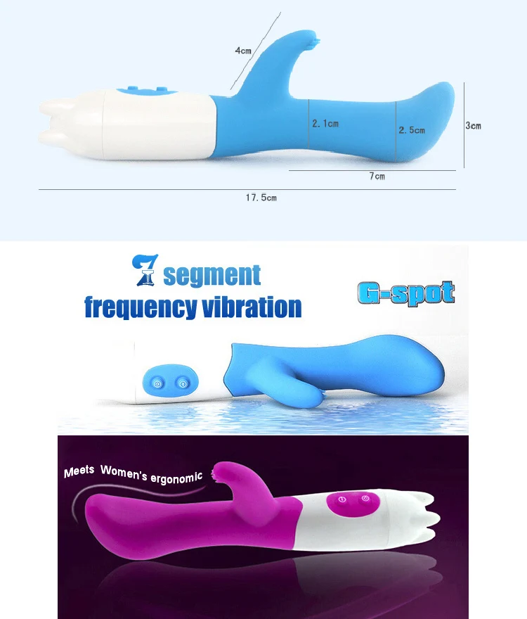 Новая Водонепроницаемая Женская Вибрирующая палочка с двойным Мотором для точки