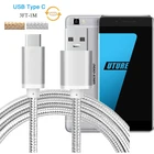 Высококачественный Алюминиевый нейлоновый USB-кабель для быстрой зарядки 3 фута типа C для Zopo Speed 8  UMI Super  Ulefone Future кабель синхронизации данных и зарядки