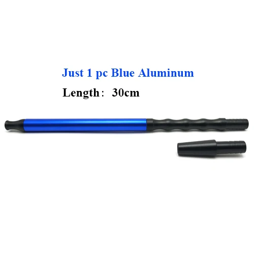 Just Blue Aluminum LOMINT алюминиевые кончики рта силиконовый кальян шланг для кальяна с пружиной chicha Narguile Силикагель трубка аксессуары завод - Цвет: Just Blue Aluminum
