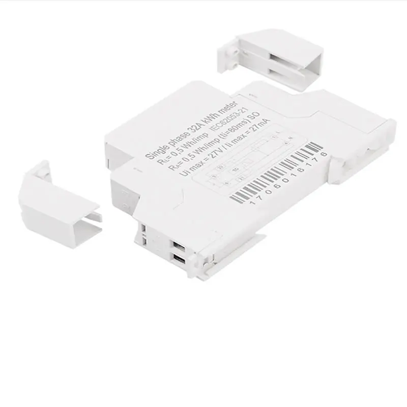 18mm Din Rail Single Phase Analog Counter Electricity Power Consumption Wattmeter Energy Meter Watt kWh 5-32A AC 230V DDS-518C |