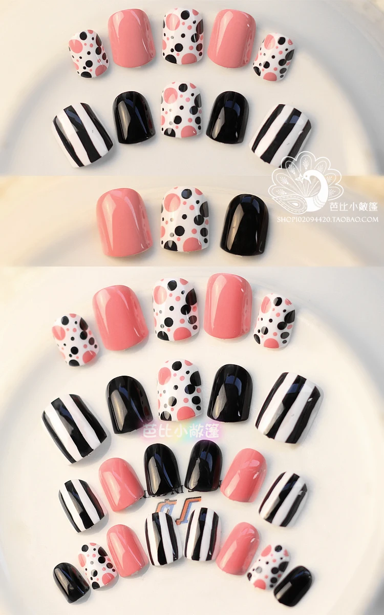 Набор накладных ногтей Модные Цветные одноцветные инструменты для французского