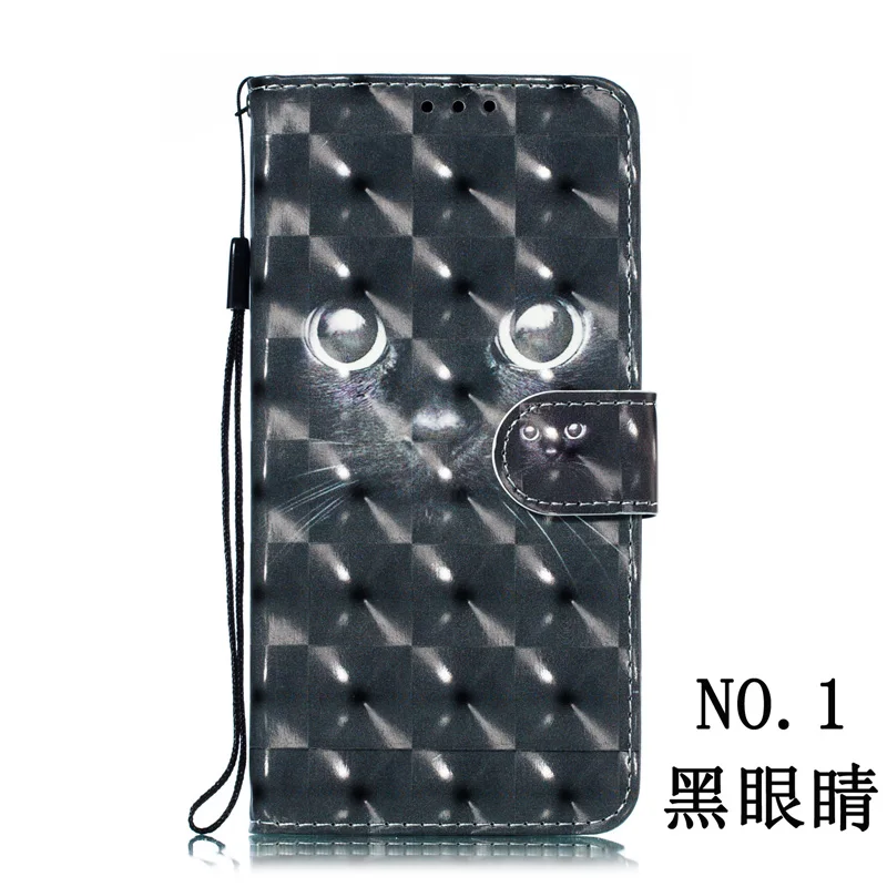 NO.1 Кожаный чехол для Xiao mi Red mi Note 7, откидная крышка, Xao mi xiomi Red mi Note 7, милый чехол с 3D рисунком и отделением для карт, красный чехол для mi Note7, чехол-бампер s - Цвет: NO.1