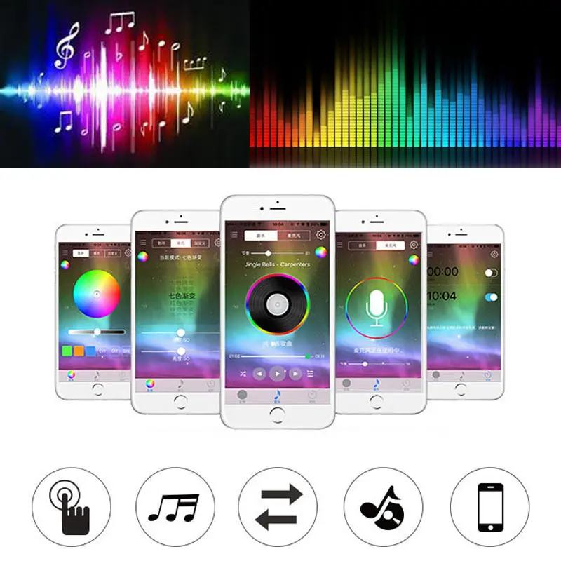 Car LED Strip Lights USB RGB Automobile Styling Atmosphere Lamps Flexible 4 Pcs Strips Interior Decoration F-Best | Автомобили и