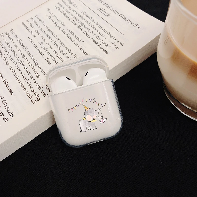Значок воды Чехлы для Airpods чехол прозрачный беспроводной наушники зарядный Apple
