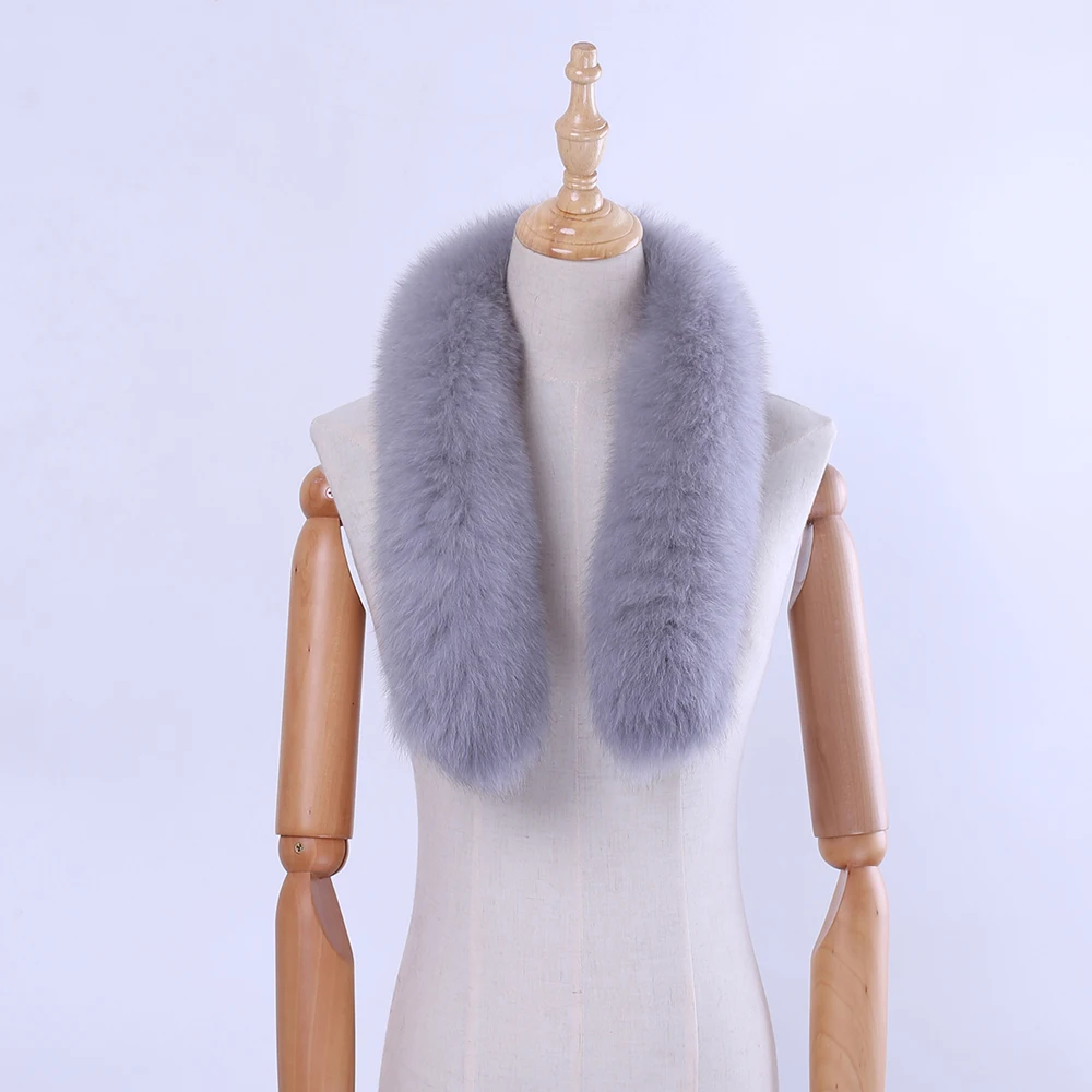 

2020 Brand New Genuine Real Fox Fur Long Scarf Women's Fashion Fur Scarves Winter Wraps Fluffy Warm Luxury Scarfs 11 Colors