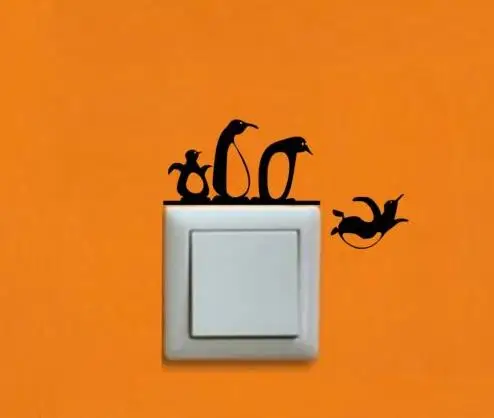 3 шт. настенный светильник с маленькими пингвинами | Дом и сад