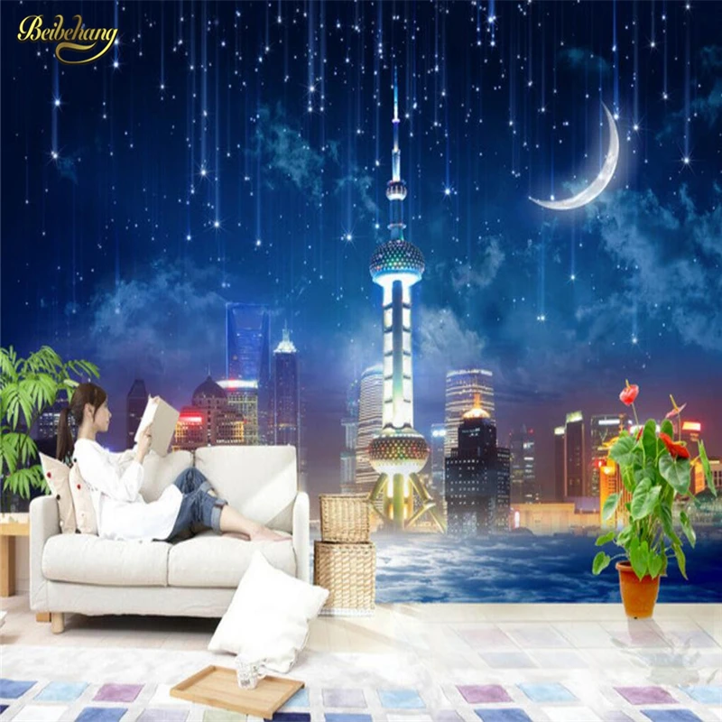 Новые стереоскопические 3d обои для гостиной диван пространство развития