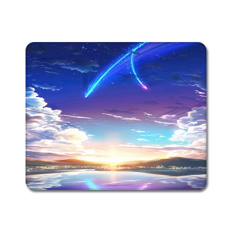 Makoto Shinkai ваше имя японский аниме природа резиновый коврик для мыши ноутбука