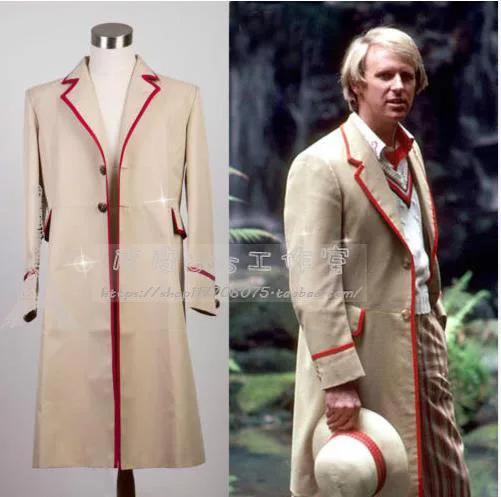 Костюм для косплея 5-й рожи Доктор Кто 2017 бежевый тренчкот вечевечерние НКИ на