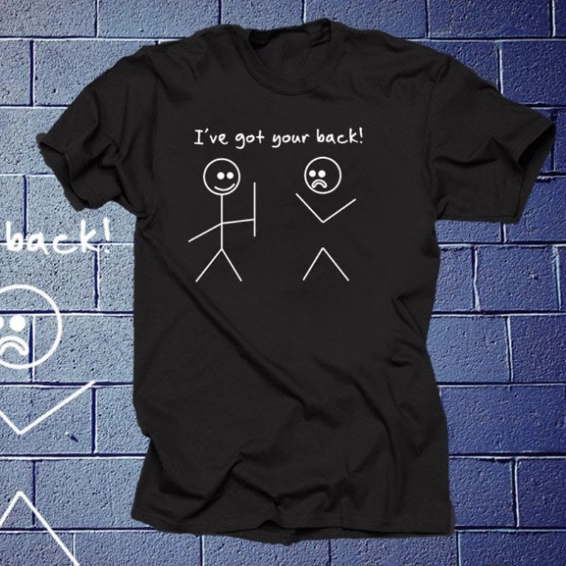 Я получил спину футболка смешной надписью рубашка костюм &quotтройка&quot camiseta tumblr