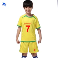 diy custom polyester children soccer uniforms men boy football jersey set blank futbol team training suits breathable sportswear