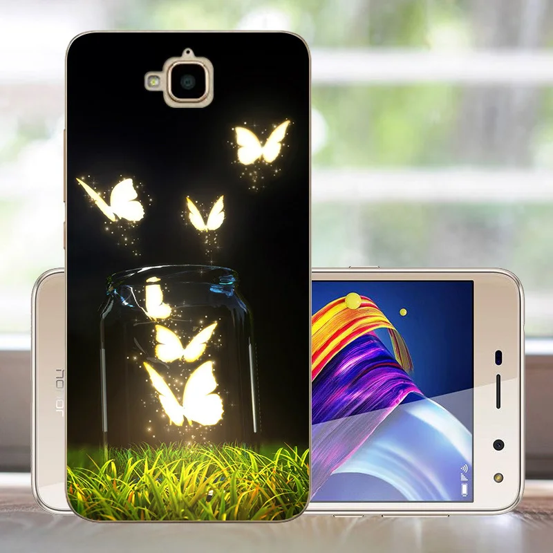 FANATU Мягкий ТПУ Honor 4C Pro tit-l01 чехол силиконовый защитный чехол для huawei Y6 Pro чехол huawei Honor 4C Pro y6Pro Fundas - Цвет: BLD