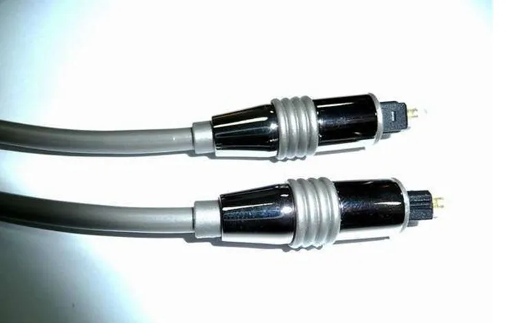 Черный хромированный волоконно оптический аудио кабель цифровой Расширенный