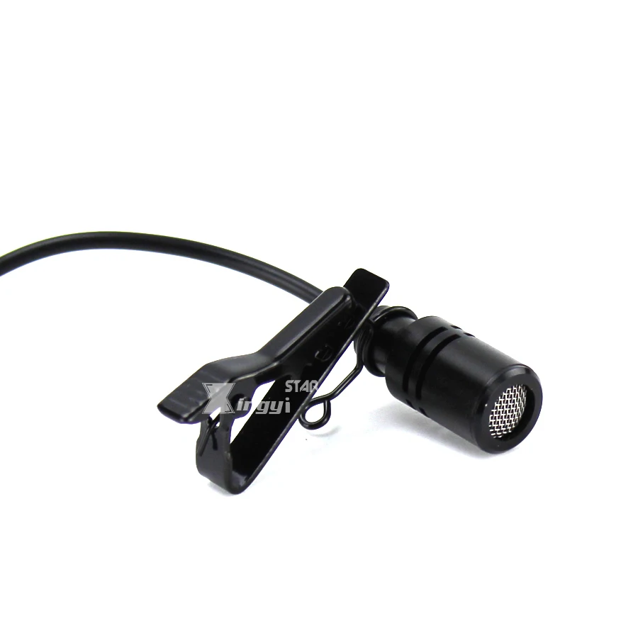 Проводной конденсаторный микрофон Mini XLR TA4F 4 контактный петличный с зажимом для
