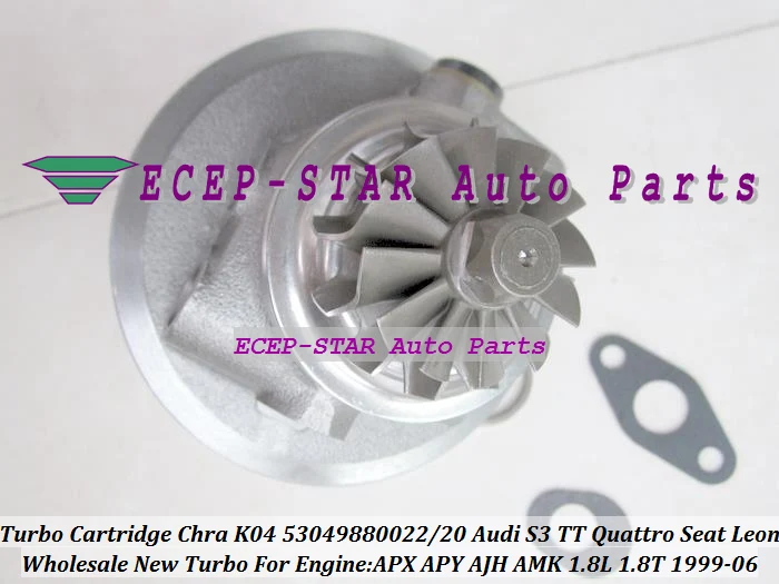 Турбокартридж CHRA K04 53049880022 53049880020 для AUDI S3 TT Qua-tro Seat LEON 1.8T 1999-06 APX APY AJH AMK 1.8L (art.: 3920cfdb84663) - 3920cfdb84663
