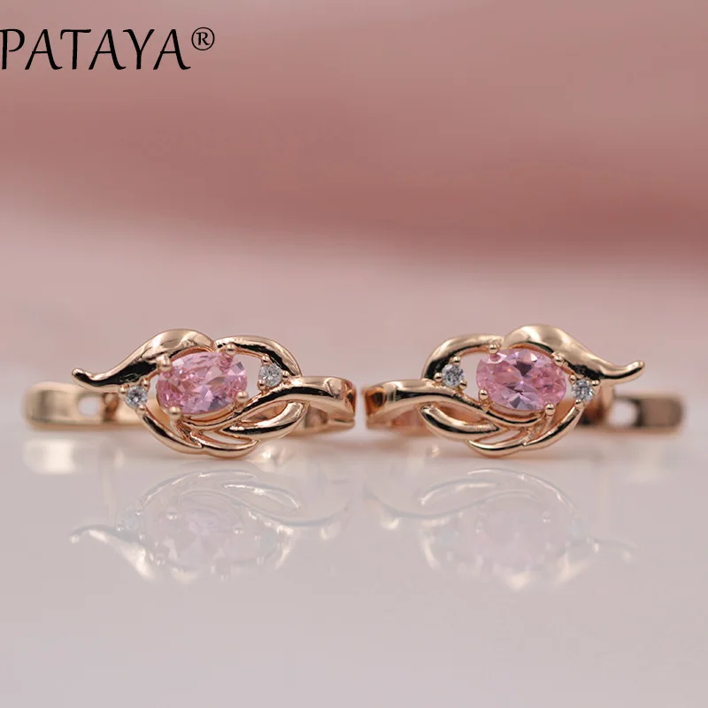 Серьги-подвески PATAYA из розового золота