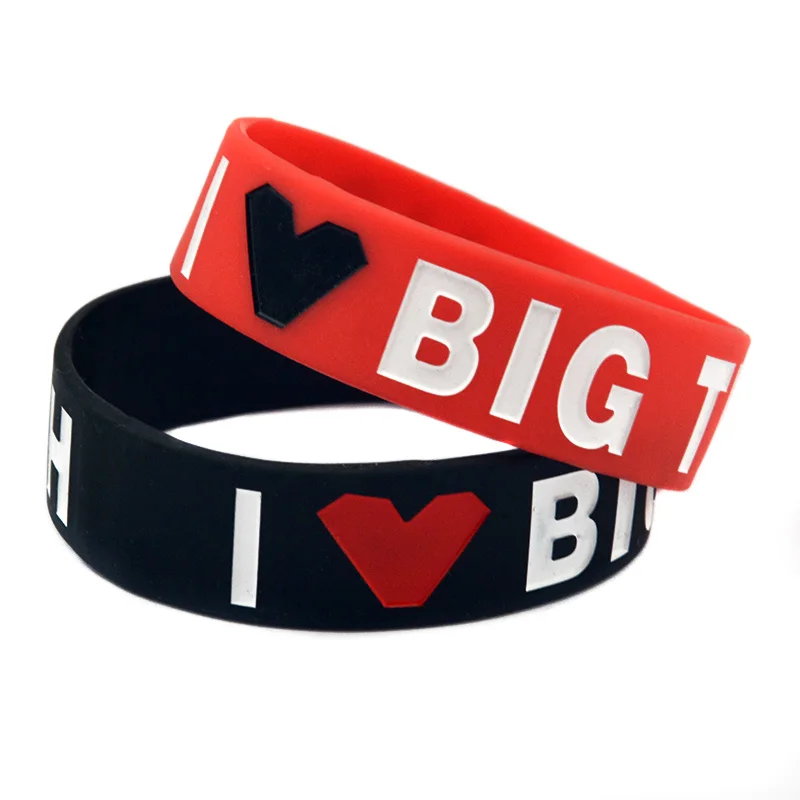 1 шт. силиконовый браслет с надписью I Love Big Time Rush шириной 3/4 дюйма для любителей