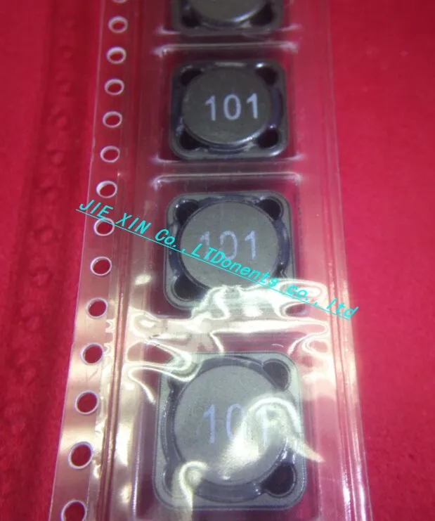100 шт./лот экранированный индуктор SMD Силовые индукторы cd127 100uh 101 маркировка 12*12*7