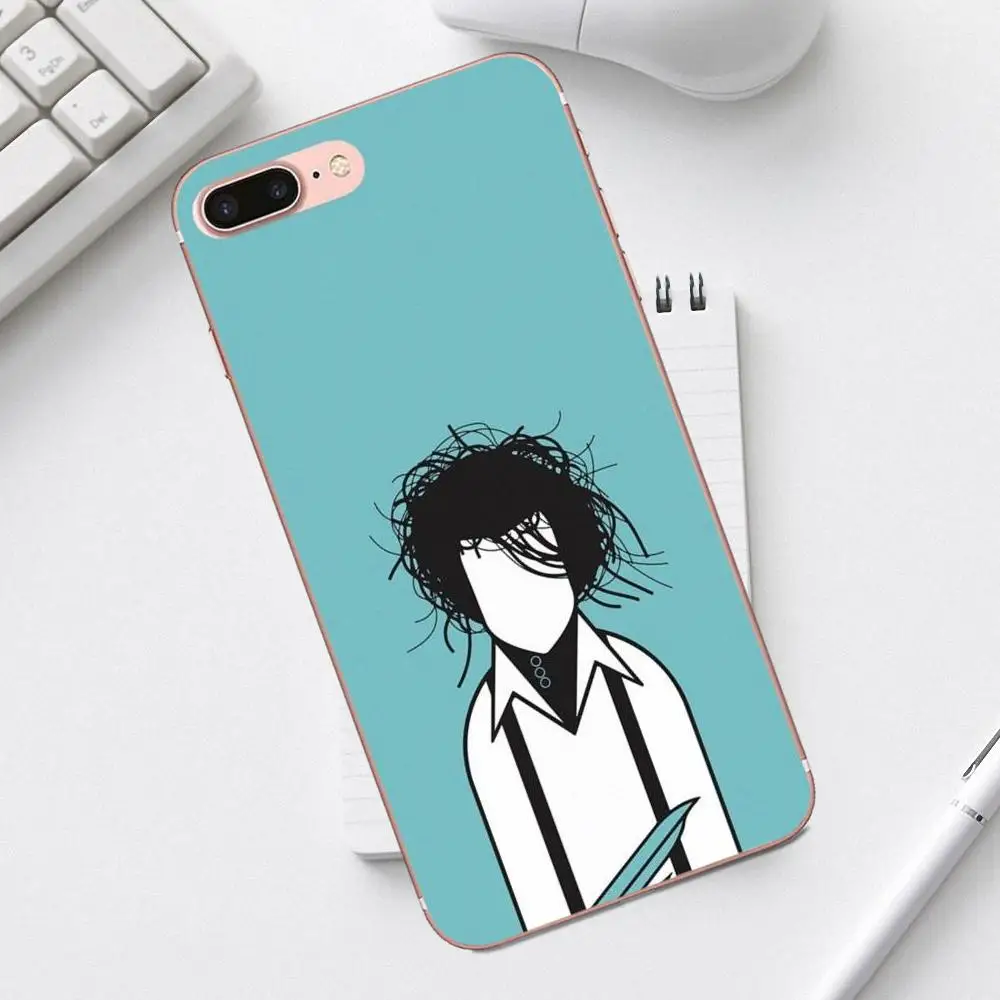 Qdowpz TPU печать для iPhone X XS Max XR 4 4S 5 5C SE 6 6S 7 8 Plus Galaxy A3 A5 J1 J3 J5 J7 2017 Lover Edward Scissorhands |