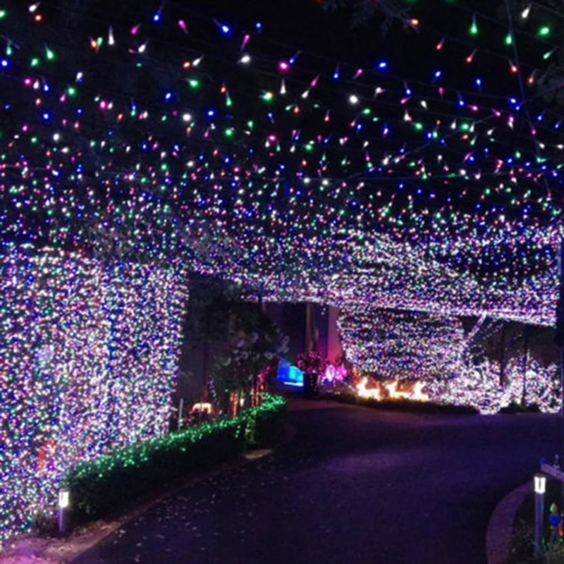 Горячая Распродажа 100LED 10 м цветной светильник сказочный вечерние декоративный с