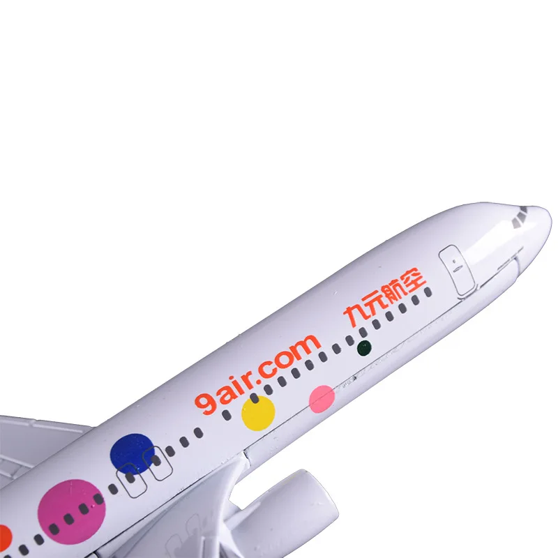 16 см Boeing 737 9Air.com модель самолета девять юаней дыхательных путей Аэробус из сплава
