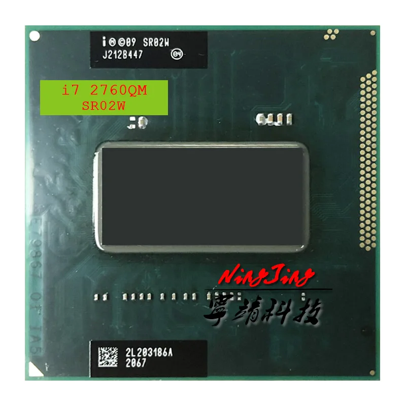 Четырехъядерный процессор Intel Core i7 2760QM SR02W 2 6 ГГц Восьмиядерный 6M 45W Socket G2 / rPGA988B |