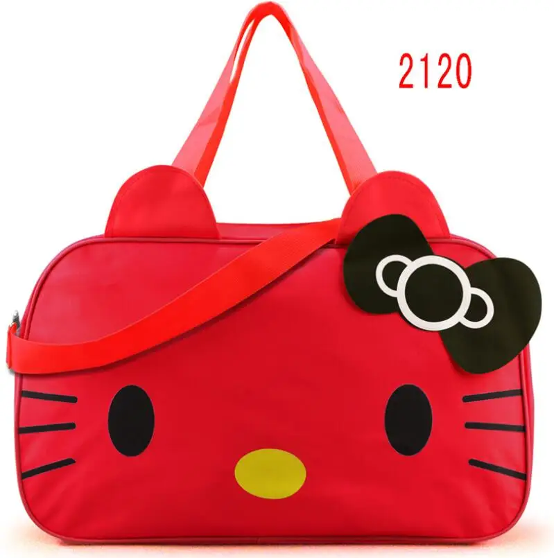 Милый рисунок Hello Kitty Сумочка Девушки Для женщин Путешествия Курьерские сумки