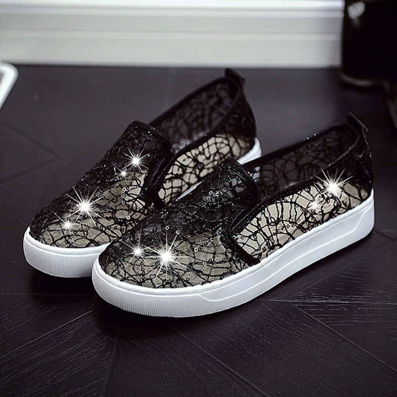 Новинка года; женская повседневная обувь на плоской подошве; блестящие кроссовки на платформе; женские парусиновые кроссовки без застежки; zapatillas mujer