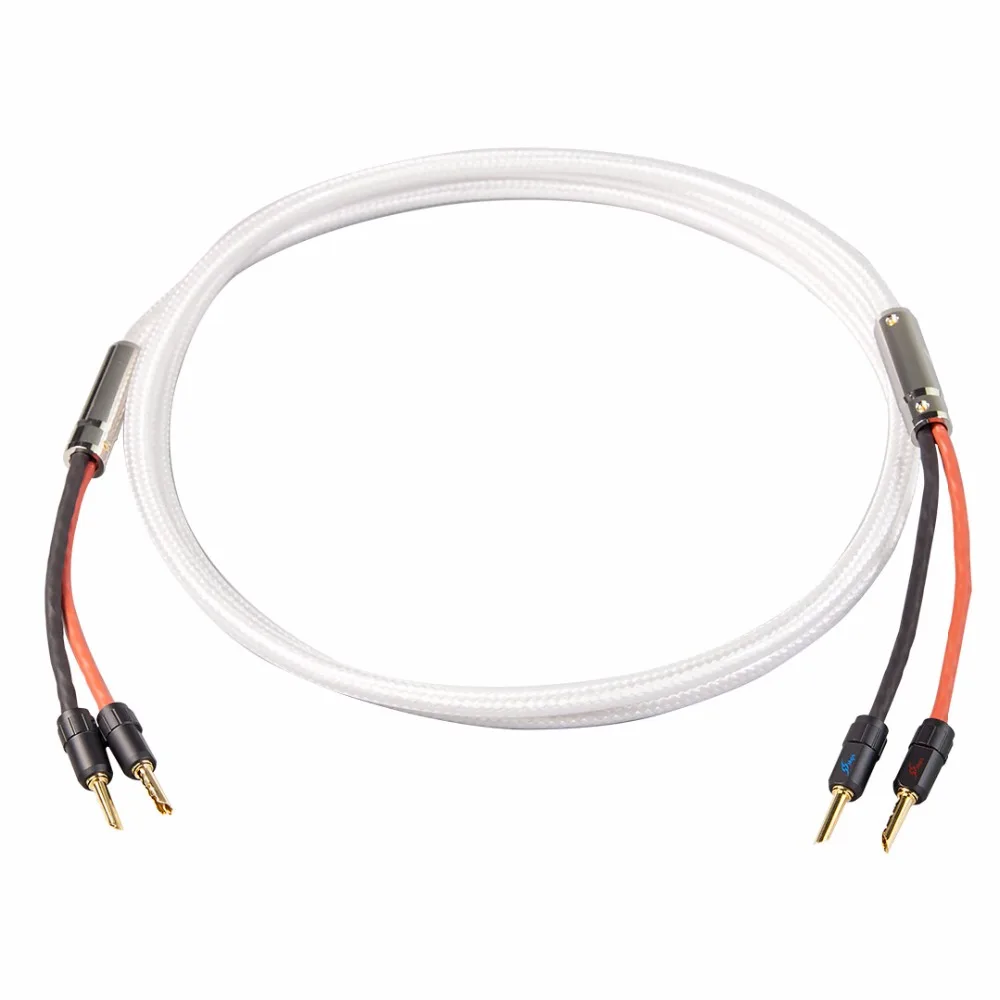MPS M-8SP HiFi 99.9997% OFC серебристый Hi-Fi кабель для динамика провод Bi Wire динамик AMP аудио 24K