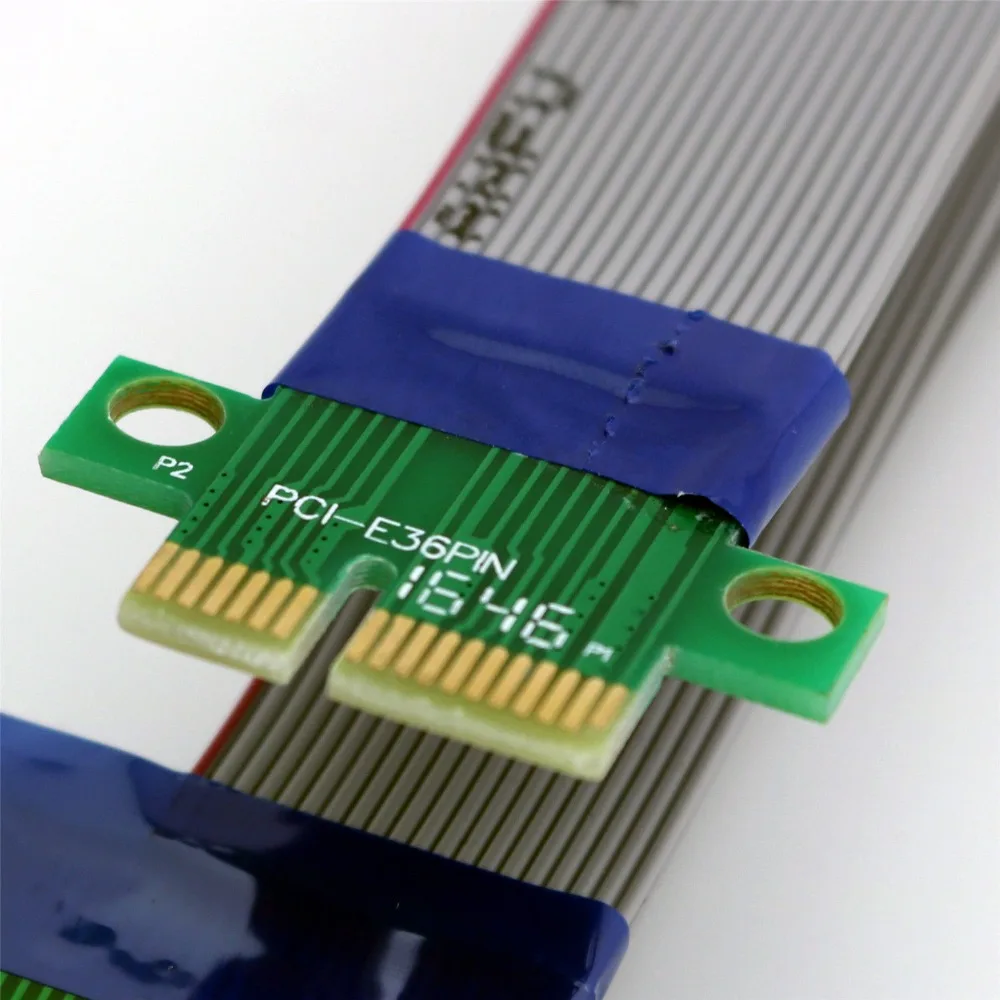 20x плоский гибкий соединительный кабель PCI E Express 1X до 16X расширитель Riser FFC к 20