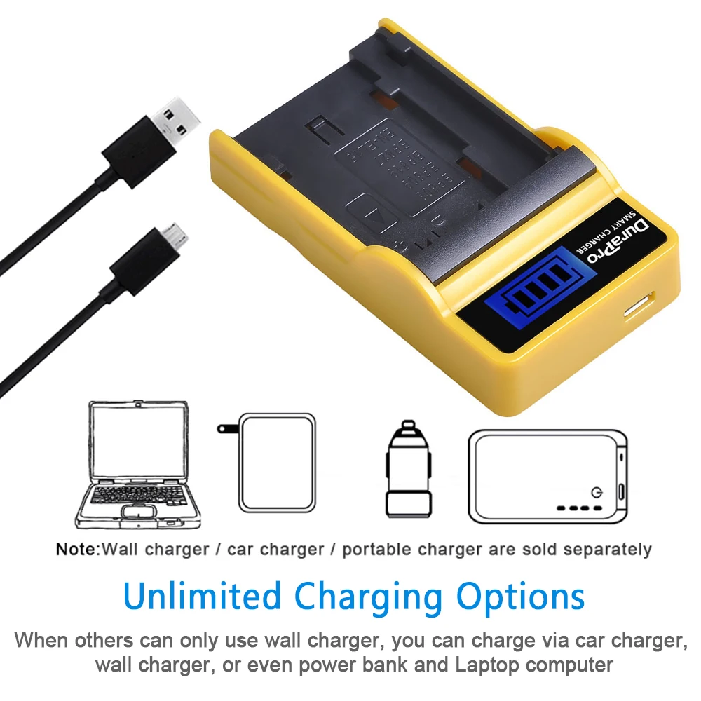 DuraPro 2pc1900mAh EN EL15 литий ионная батарея + LCD USB зарядное устройство для Nikon D800E D800 D600 D7100