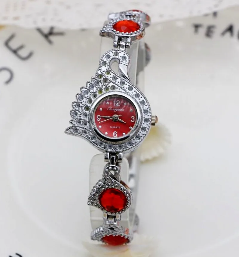 2017 женские наручные часы с лебедем кварцевые аналоговые элегантные кристаллами