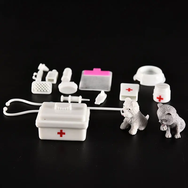 Один комплект аксессуары для кукол игрушки медицинский набор принадлежности