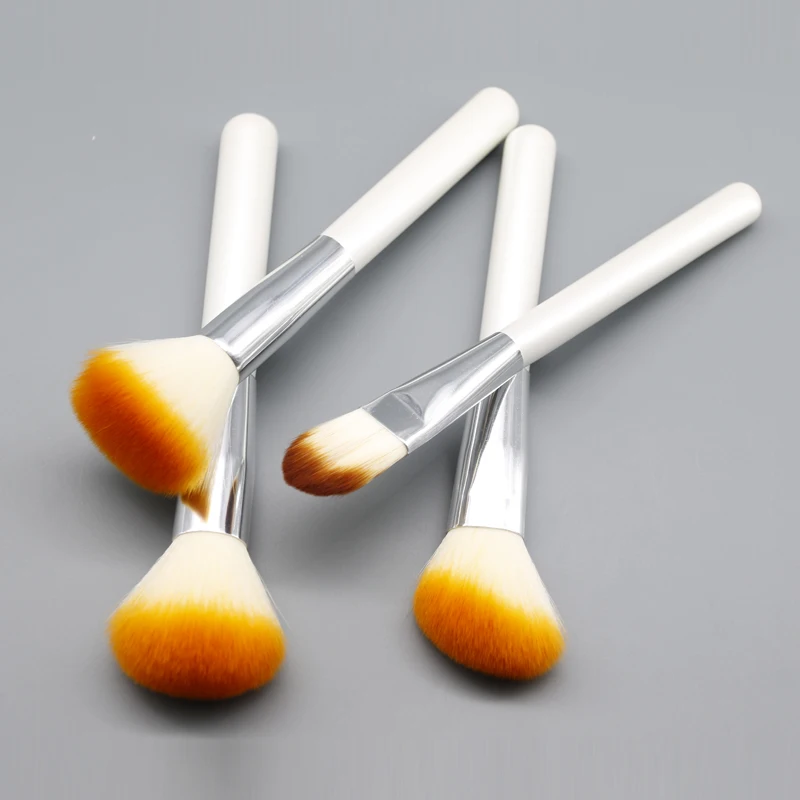 4pcs Makeup Brushes Set Pincel Maquiagem Colorful Contour Base Foundation Powder Blush Brush Cosmetics Make Up Kit Tool | Красота и