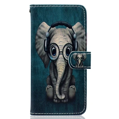 Чехол для huawei P, умный чехол с милой пандой, кошкой, совой, кожаный флип-кошелек, чехол для телефона s для huawei P, умный чехол Etui Capinha Huawey - Цвет: H