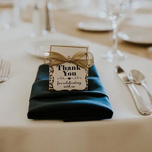 

100pcs Thank You for Celebrating with Us paper tags for baby shower party favors gift tags personalized wedding gifts for guests