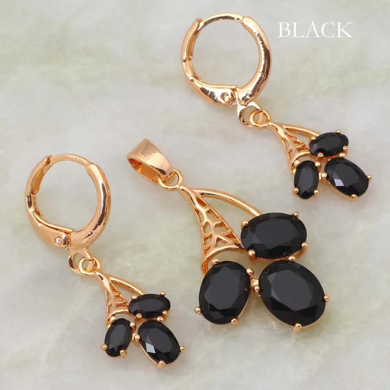 Индивидуальный дизайн Для женщин комплект ювелирных изделий различных цветов с