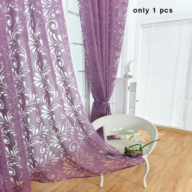 Современная мода Pteris пузыри цветы срезанные окна Скрининг Шторы для домашнего