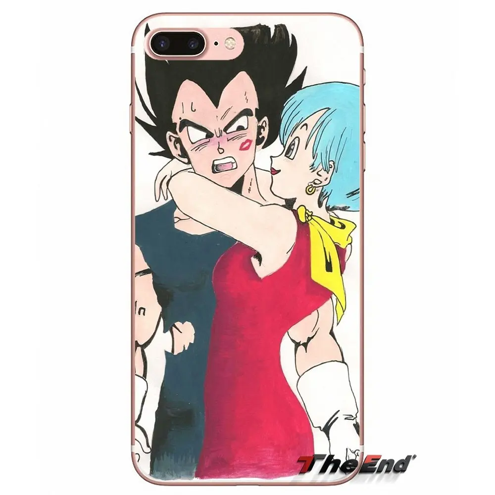 Мягкий чехол для iPhone X 4 4S 5 5S 5C SE 6 6S 7 8 Plus Samsung Galaxy J1 J3 J5 J7 A3 A5 2016 2017 dragon ball z bulma Japan Anime|case