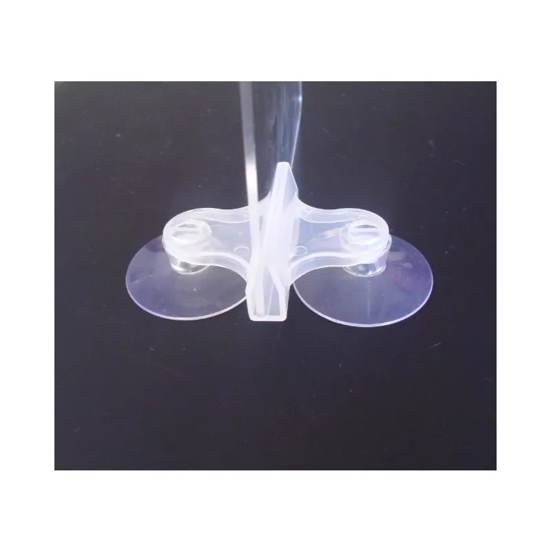 Высококачественный новый модель 50 пар пластиковых разделенных держателей для стеклянных тарелок с присоской для аквариума рыбного бассейна бесплатная доставка.